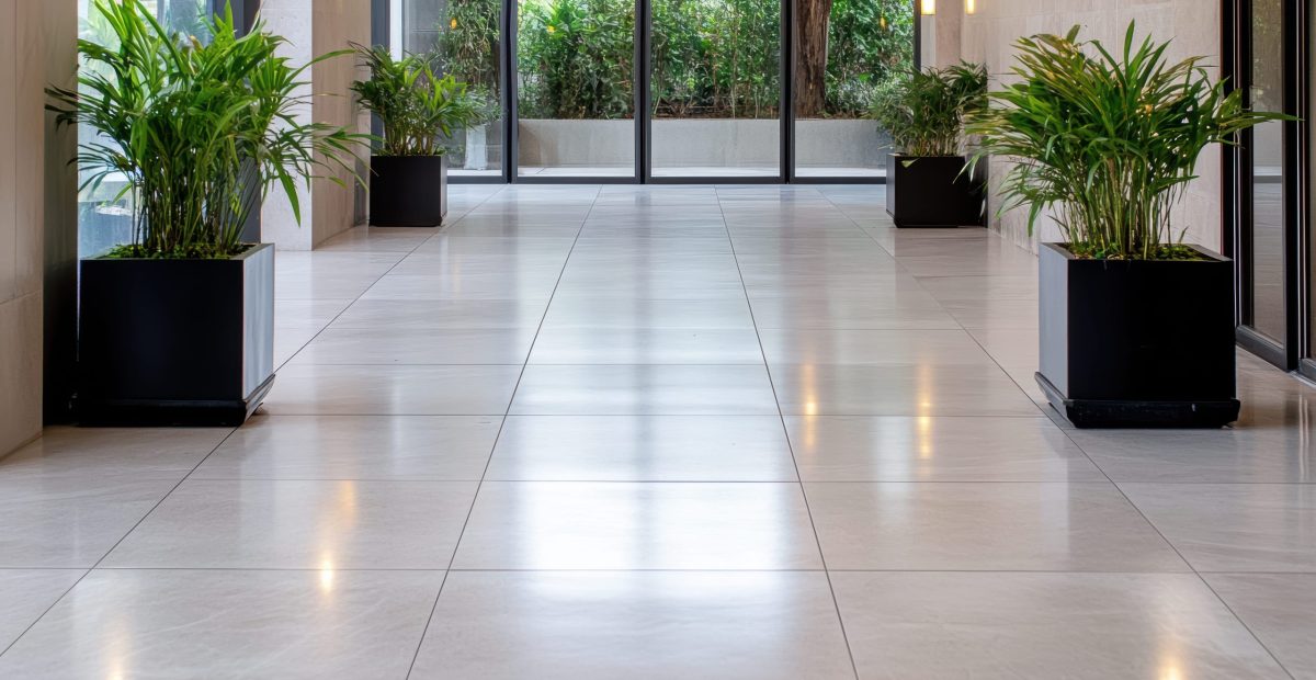 vecteezy_a-long-hallway-with-white-tile-flooring-and-plants_74753014